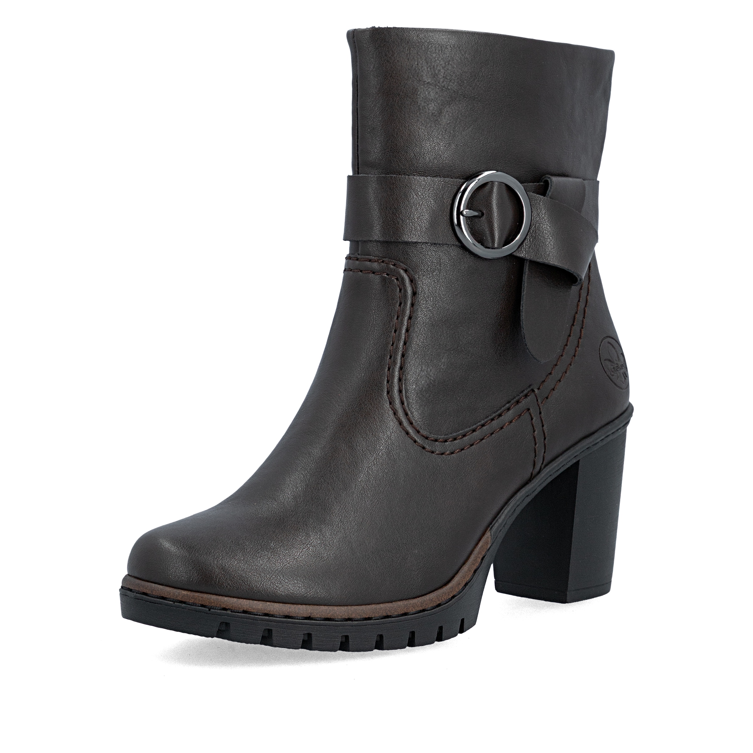 Bottines ' Y2590 ' Rieker en marron : devant