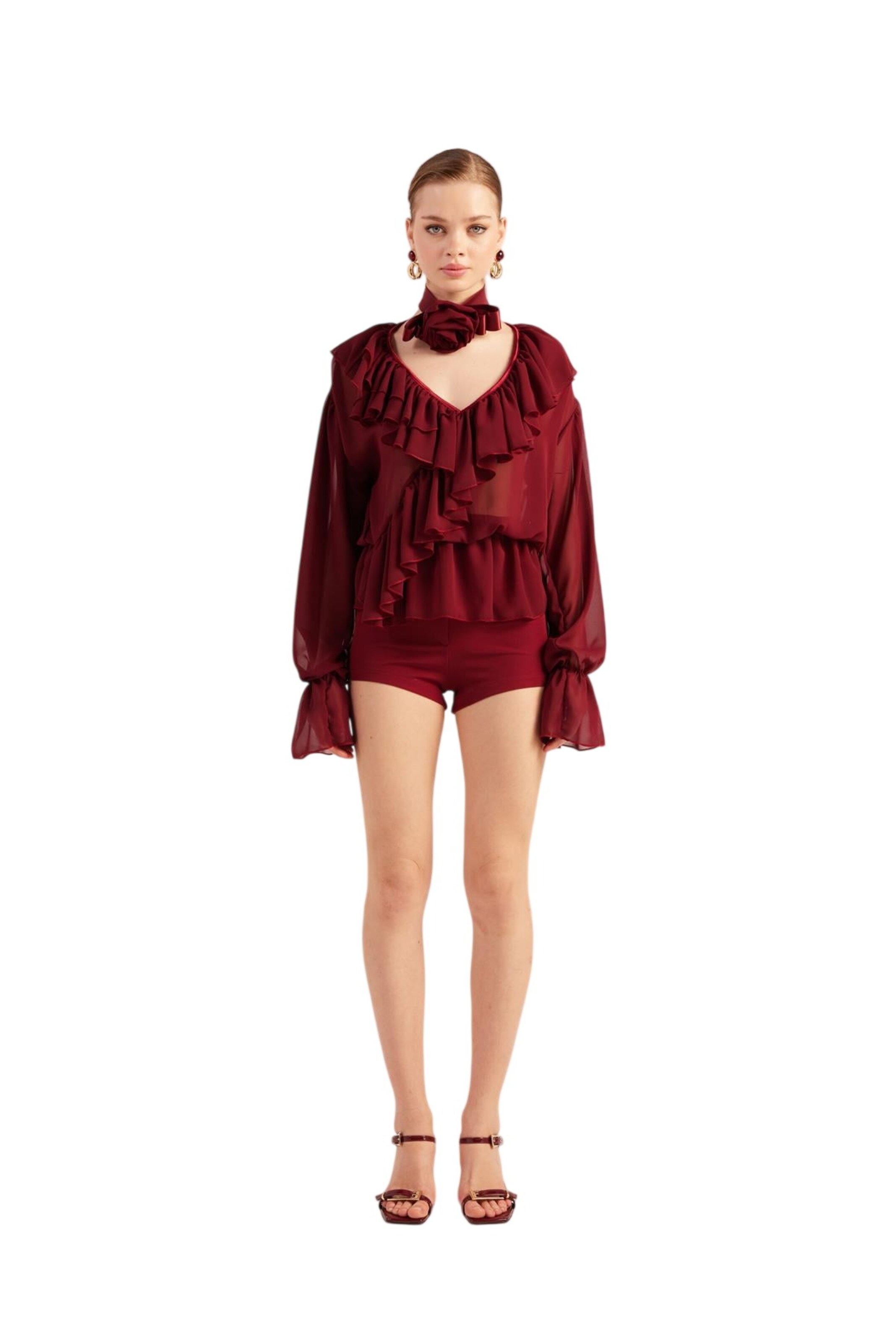 HOLLY LOLLY Bluse in Rot