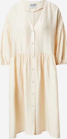 JUST FEMALE Shirt dress 'Ideal' in White: front