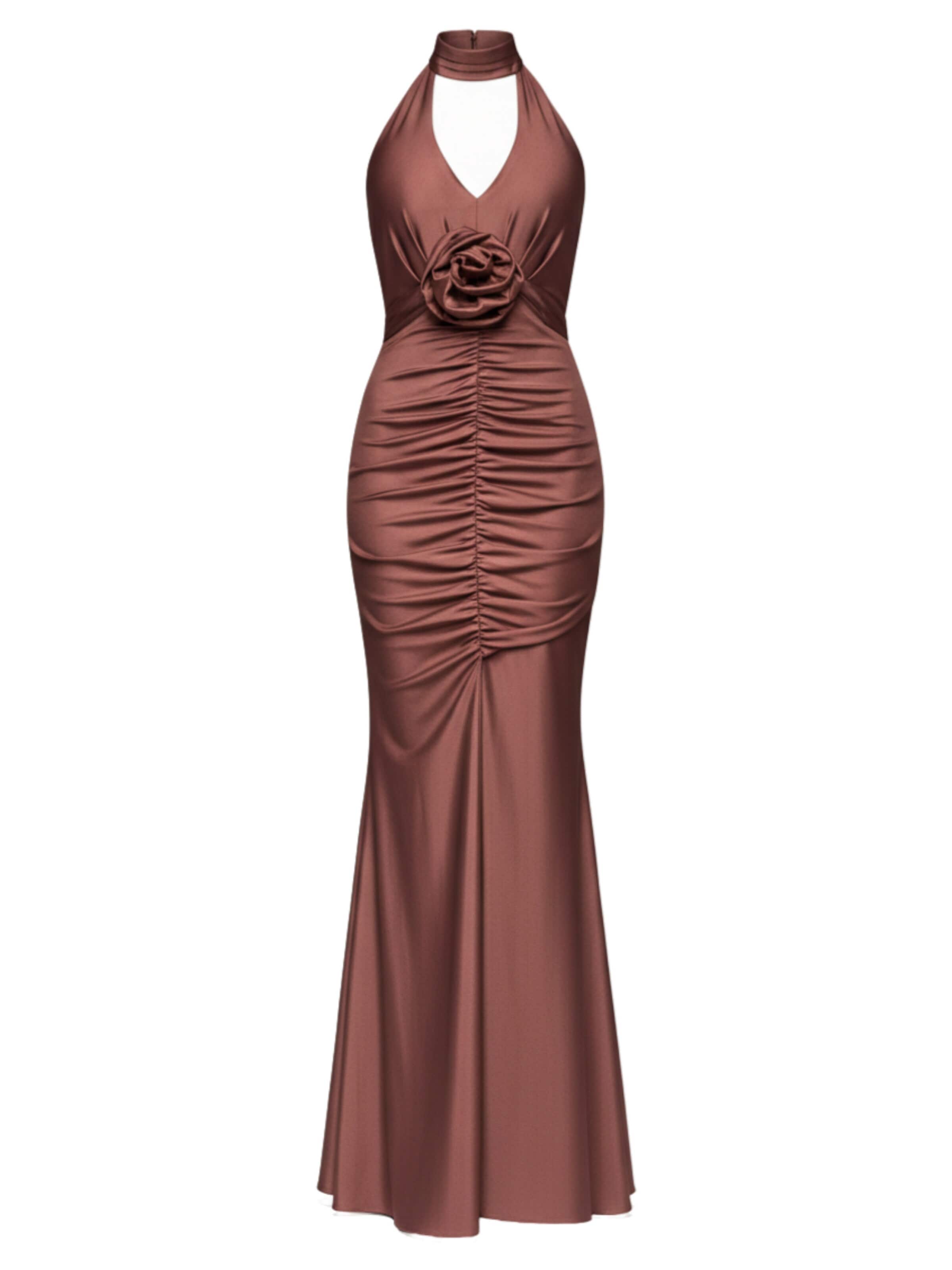 Ombre Evening dress in Brown: front