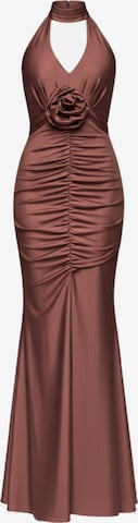 Ombre Evening dress in Brown: front