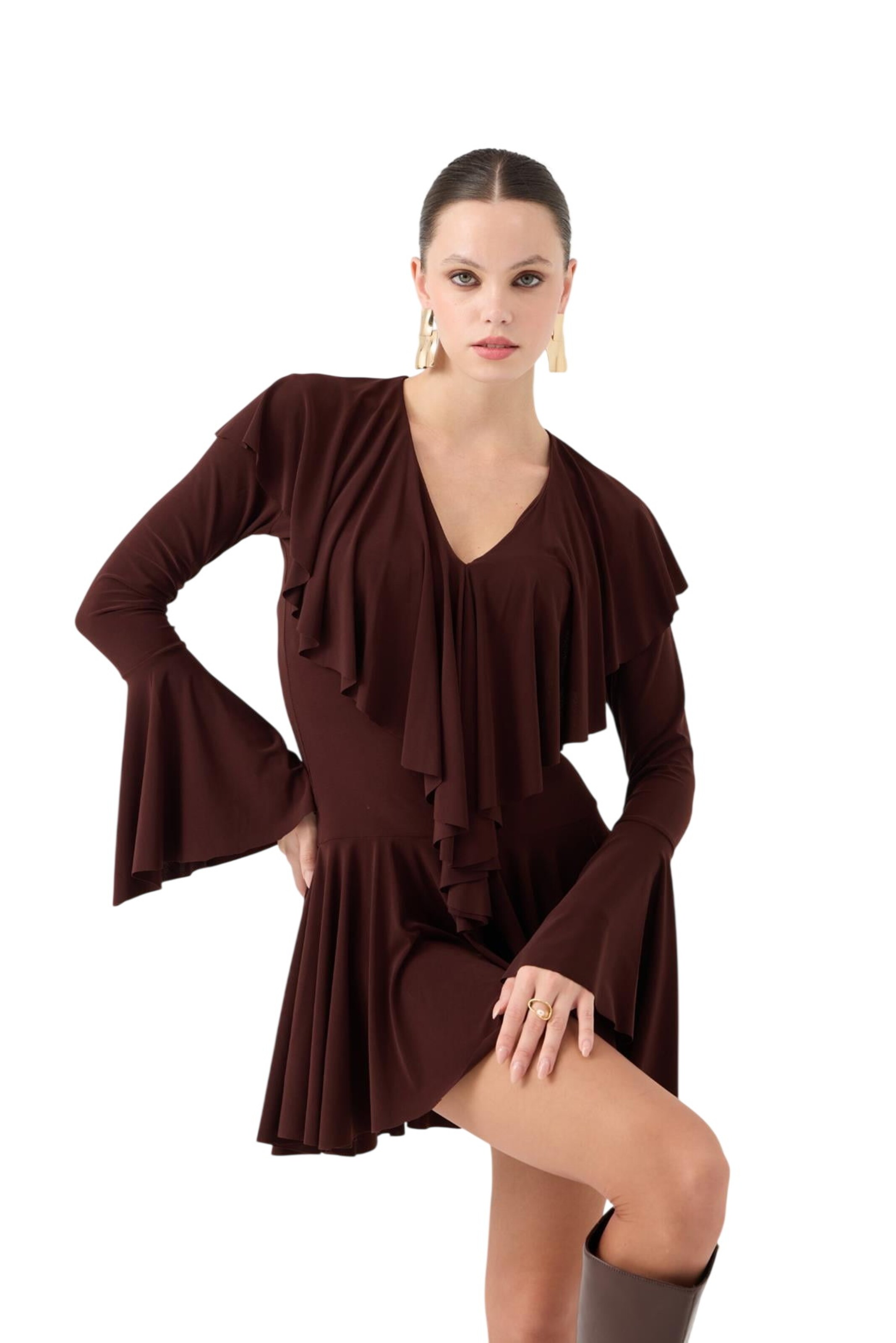 Robe HOLLY LOLLY en marron