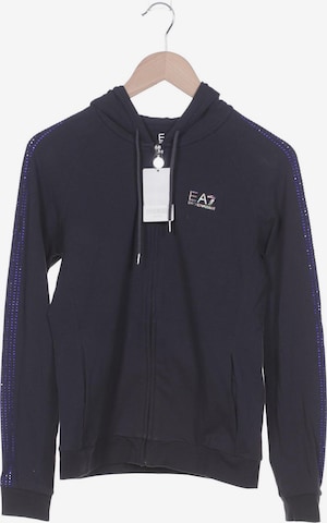 EA7 Emporio Armani Sweatshirt & Zip-Up Hoodie in M in Grey: front