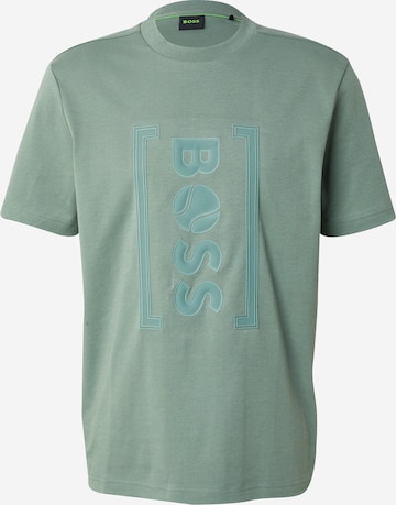 T-Shirt fonctionnel 'Iconic' BOSS en vert : devant