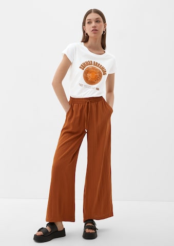 QS T-Shirt in Weiß
