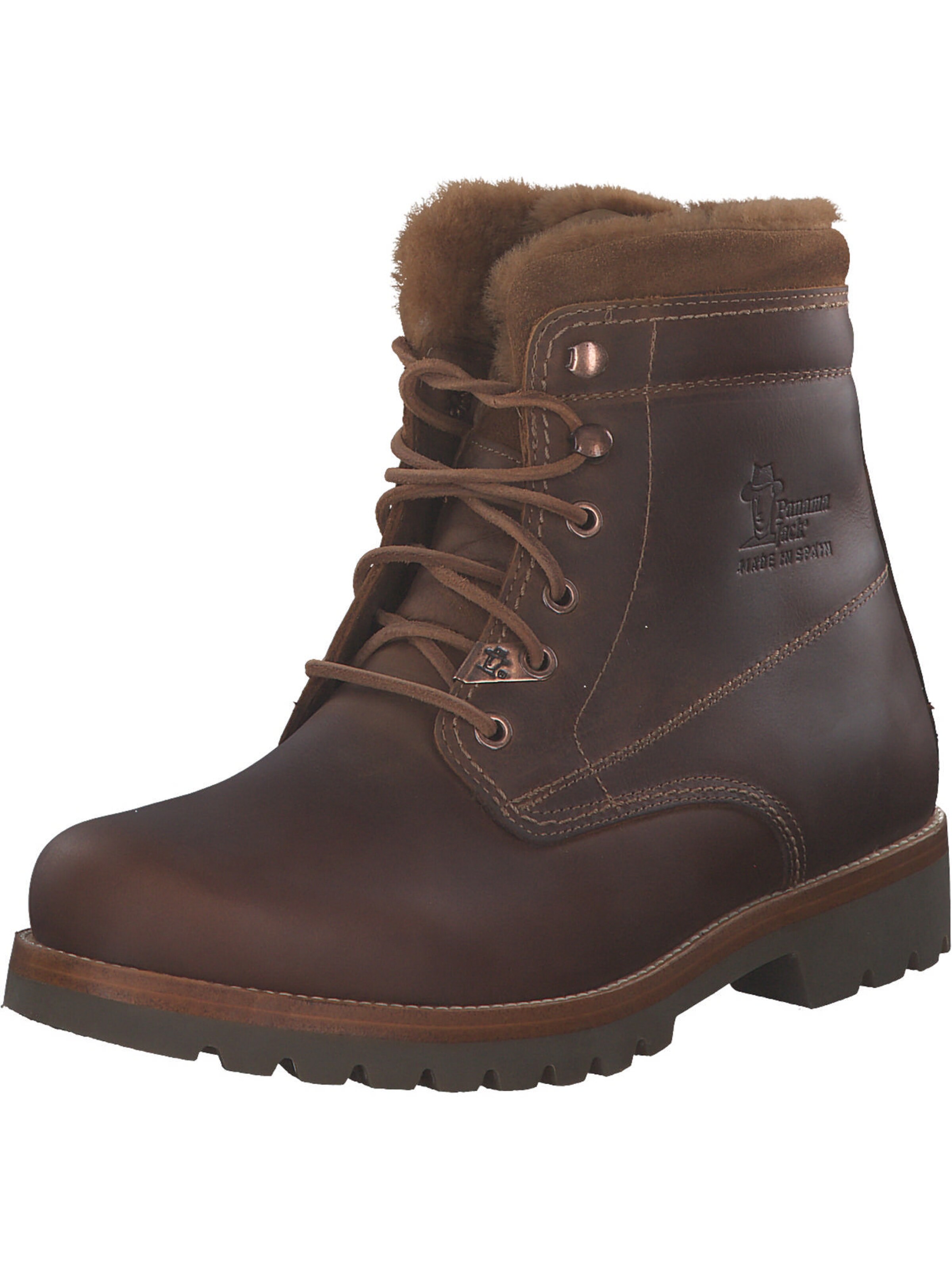 PANAMA JACK Veterboots 'Aviator Igloo' in Bruin: voorkant