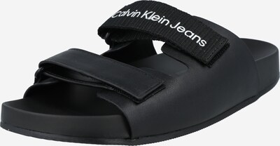 Calvin Klein Jeans Pantolette in schwarz / weiß, Produktansicht