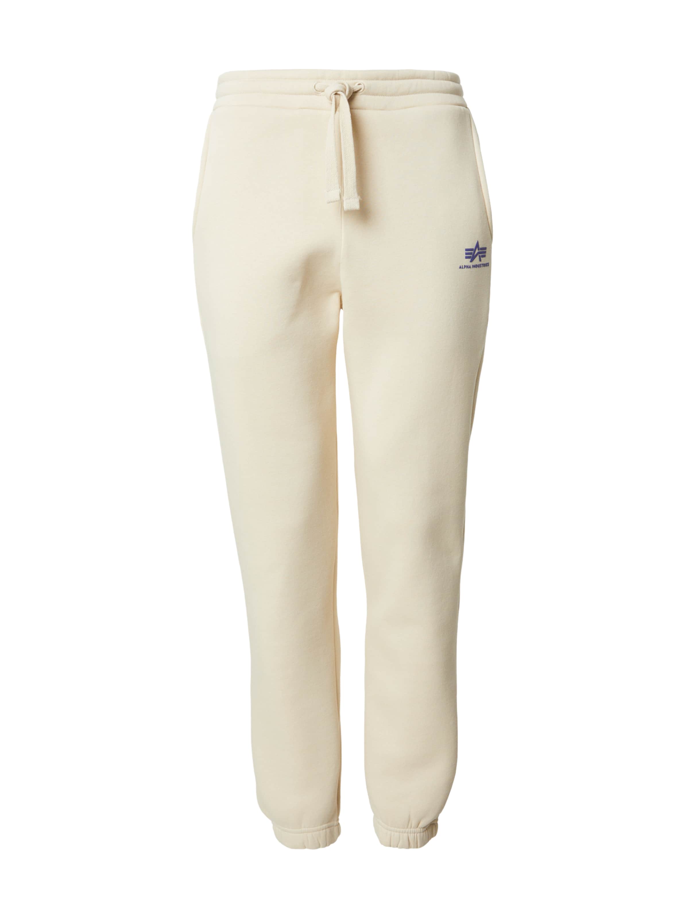 Tapered Pantaloni de la ALPHA INDUSTRIES pe alb: față