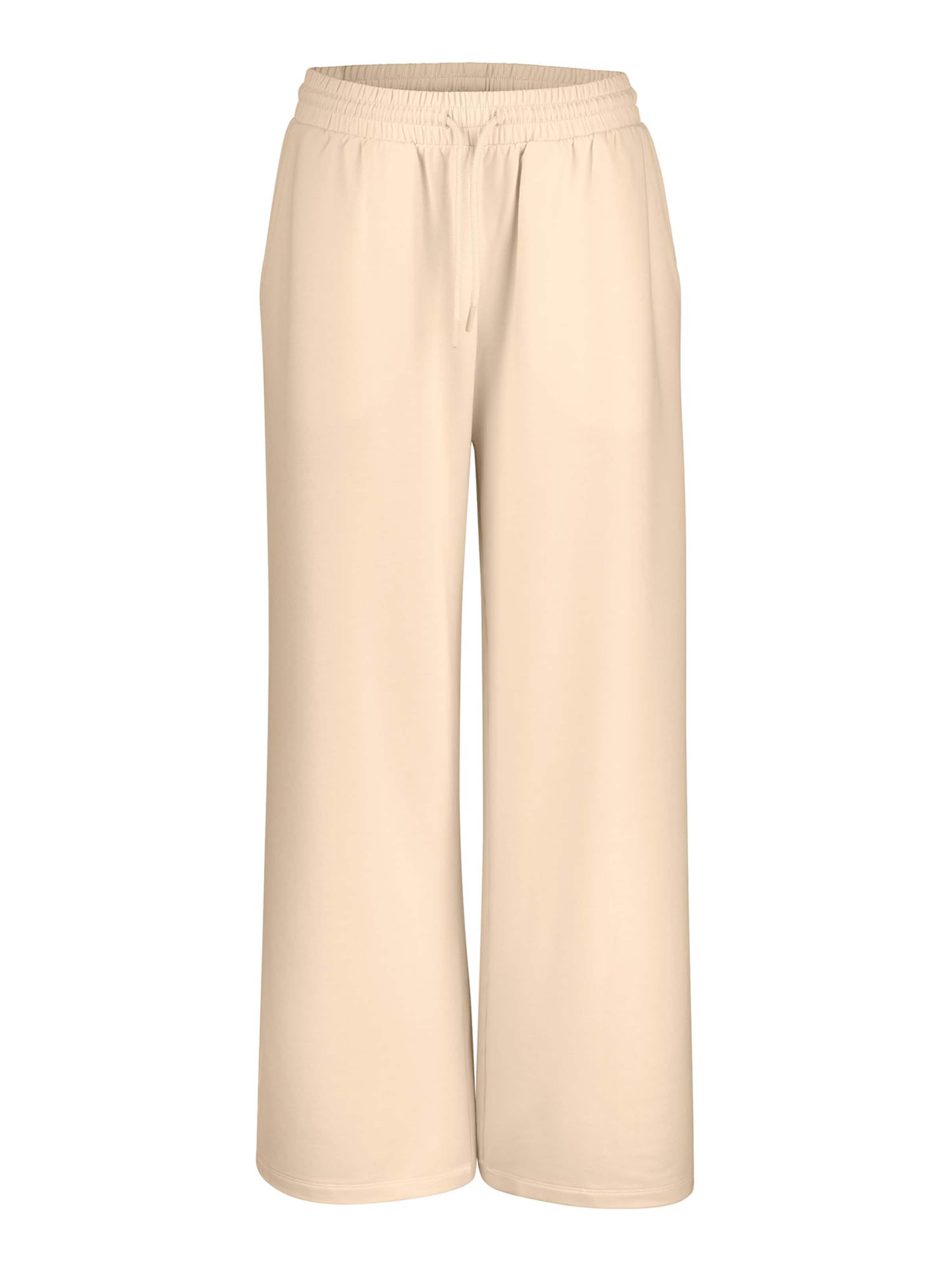 Nur Die Sportbroek ' Wide ' in Beige: voorkant