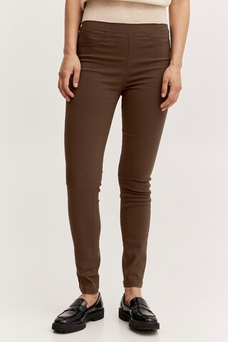 b.young Skinny Leggings 'Bykeira' in Brown: front