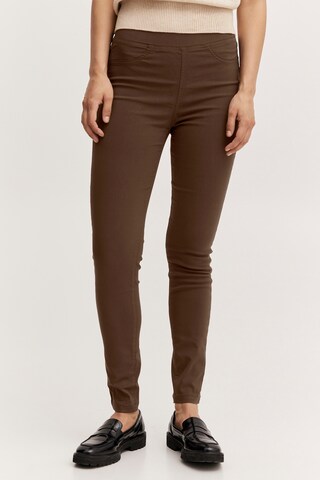 b.young Slim fit Leggings 'Bykeira' in Brown: front