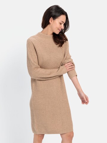 CAMEL ACTIVE Knitted dress in Beige: front