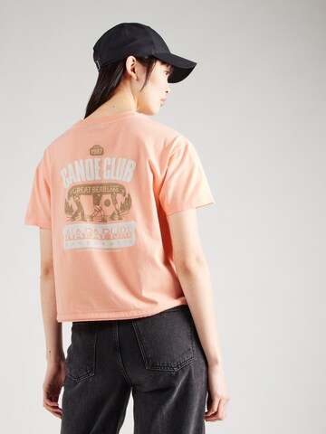 Tricou 'S-HOWARD' de la NAPAPIJRI pe roz