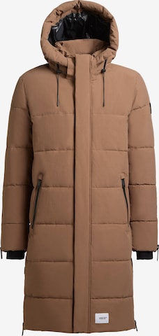 khujo Wintermantel 'Pike' in Braun: Vorderseite