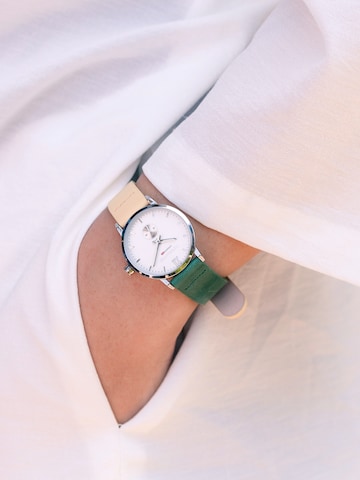 Victoria Hyde Analoog horloge 'London Eyes' in Zilver: voorkant