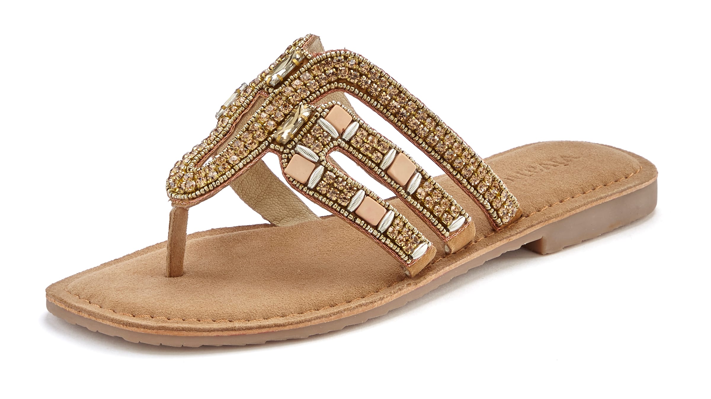 Infradito di VIVANCE in beige: frontale