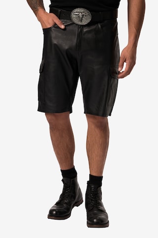 JP1880 Regular Cargo Pants in Black: front