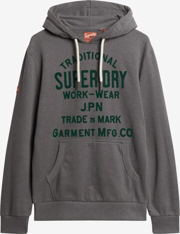 Sweat-shirt Superdry en gris : devant