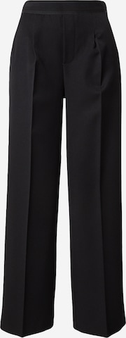 Freequent Lużny krój Spodnie w kant 'KITTY' w kolorze czarny: przód