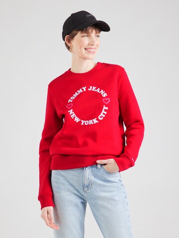 Felpa 'NYC' di Tommy Jeans in rosso: frontale