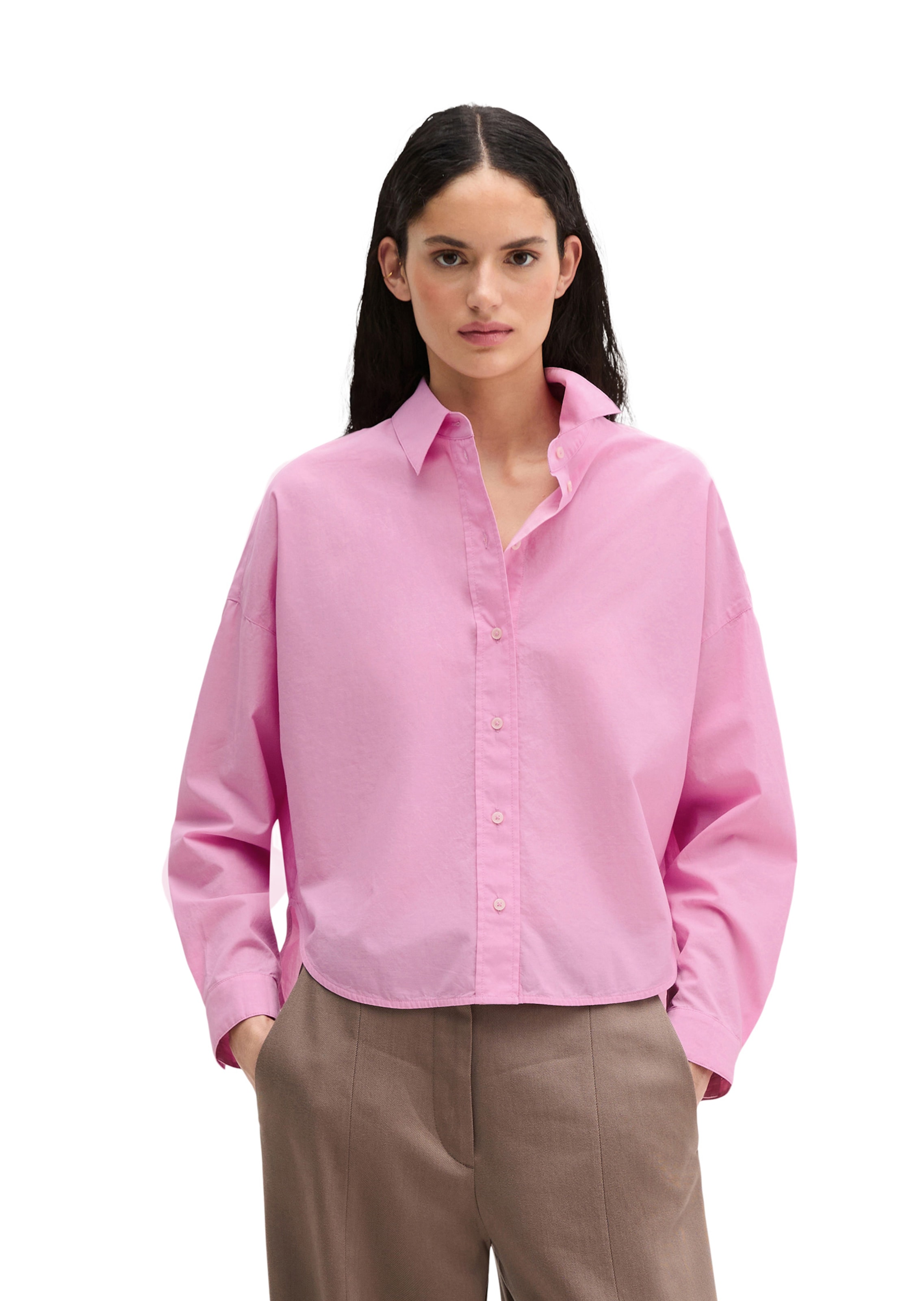 Marc O'Polo Blouse in Roze: voorkant