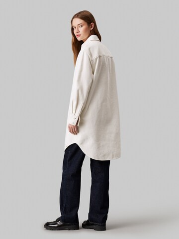 Calvin Klein Jeans Shirt dress in White
