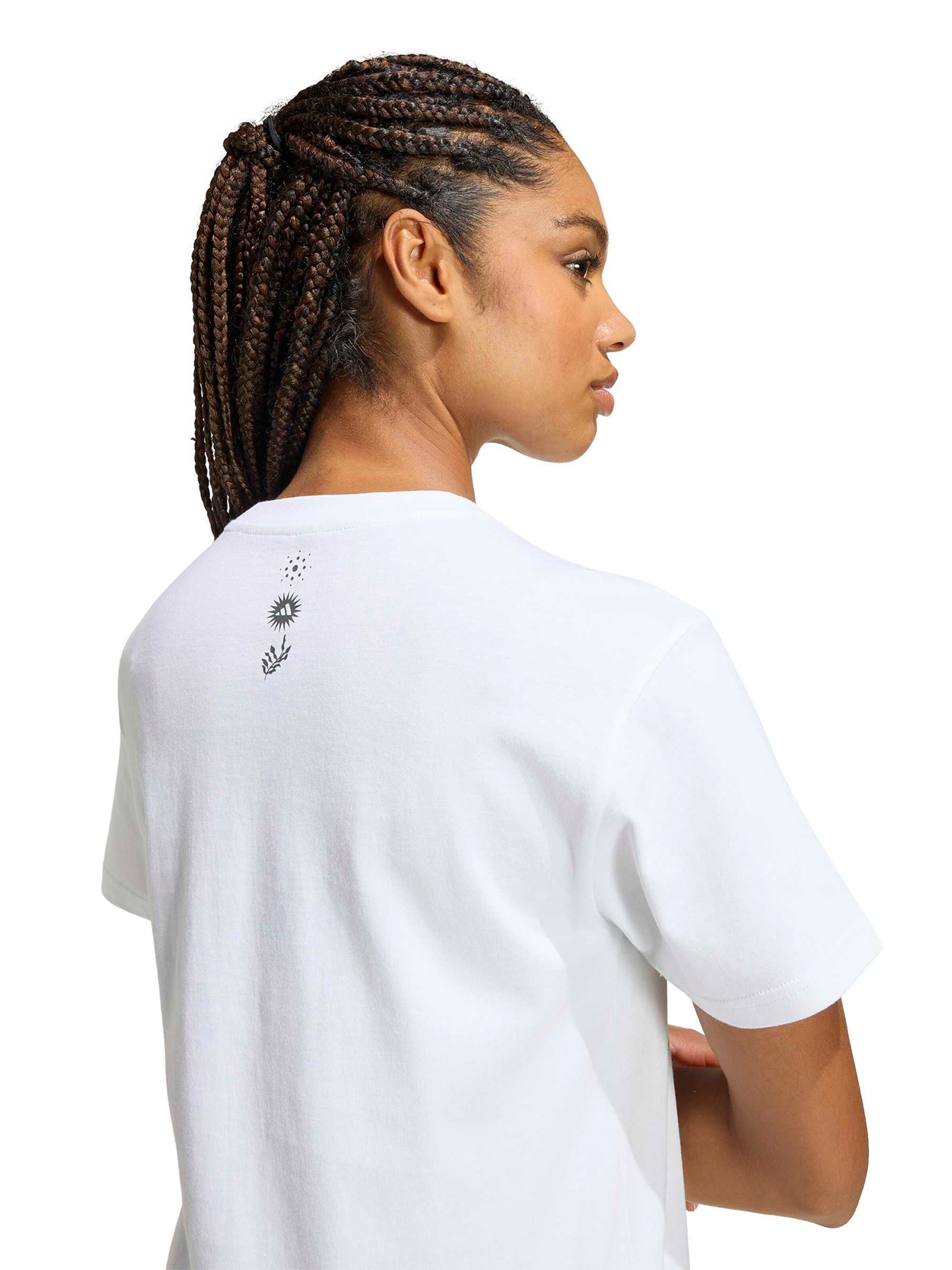ADIDAS SPORTSWEAR Λειτουργικό μπλουζάκι 'ANIMAL' σε λευκό