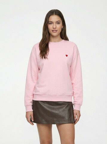 Sweat-shirt 'Eva' studioselect en rose : devant