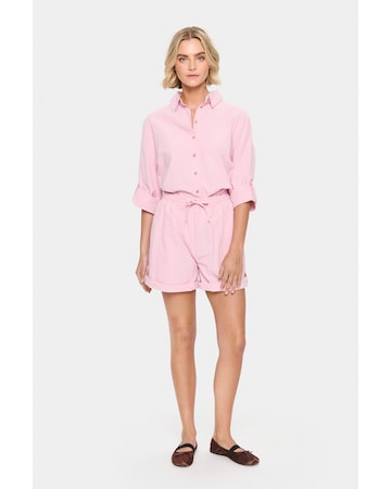 SAINT TROPEZ Loosefit Kalhoty – pink: přední strana