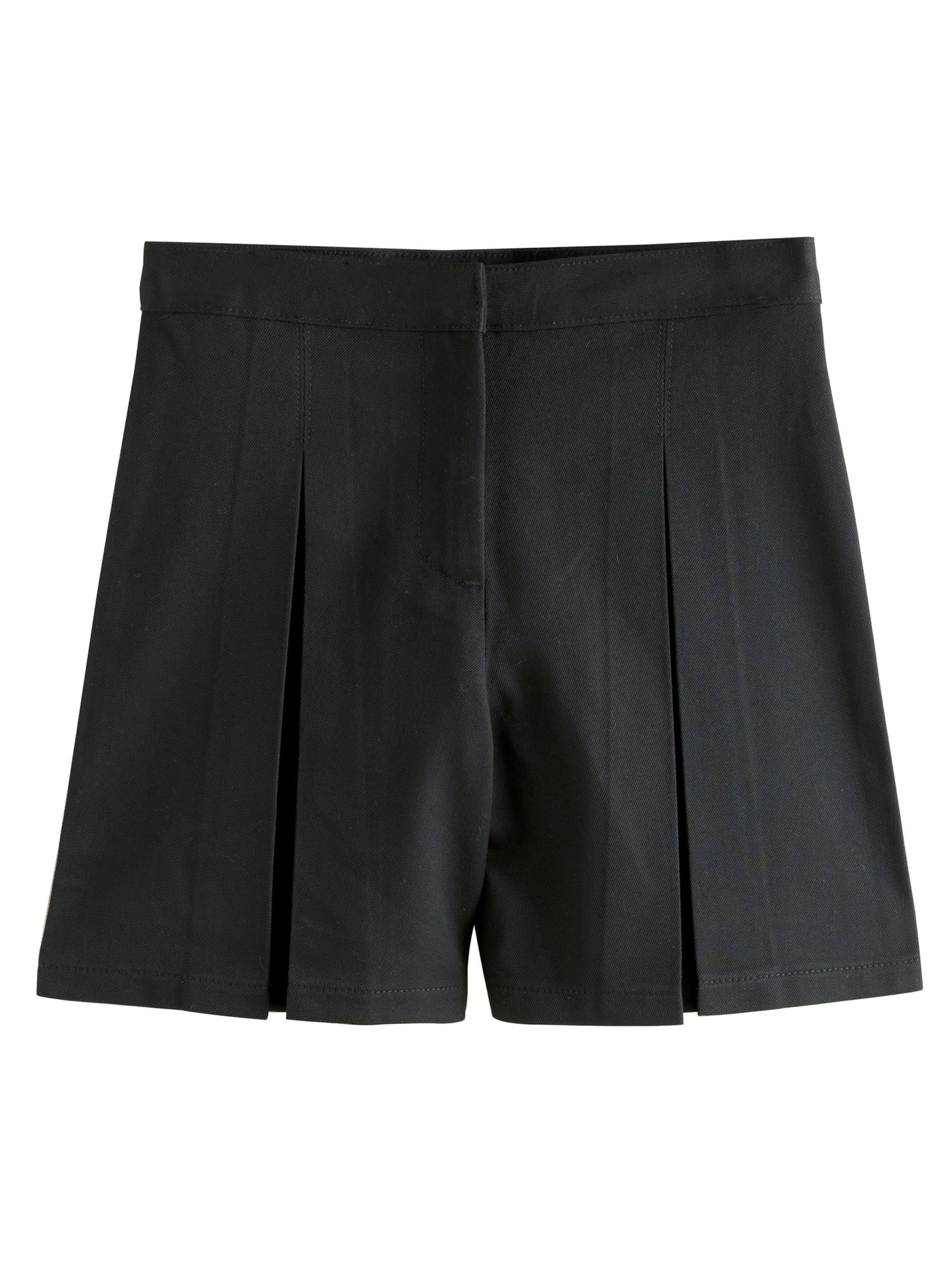 Next Wide Leg Shorts in Schwarz: Vorderseite