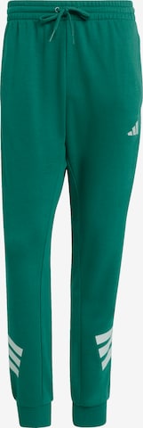 Effilé Pantalon de sport ADIDAS SPORTSWEAR en vert : devant