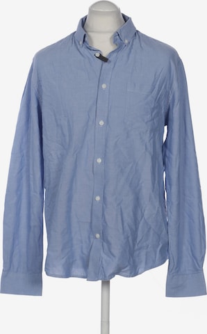 Only & Sons Button Up Shirt in XL in Blue: front