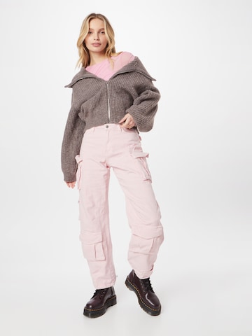 WEEKDAY Wide Leg Hose 'Shilou' in Pink