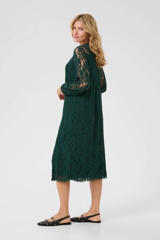 Cream Dress 'Kit' in Green