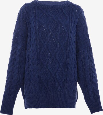 BLONDA - Pullover em azul: frente