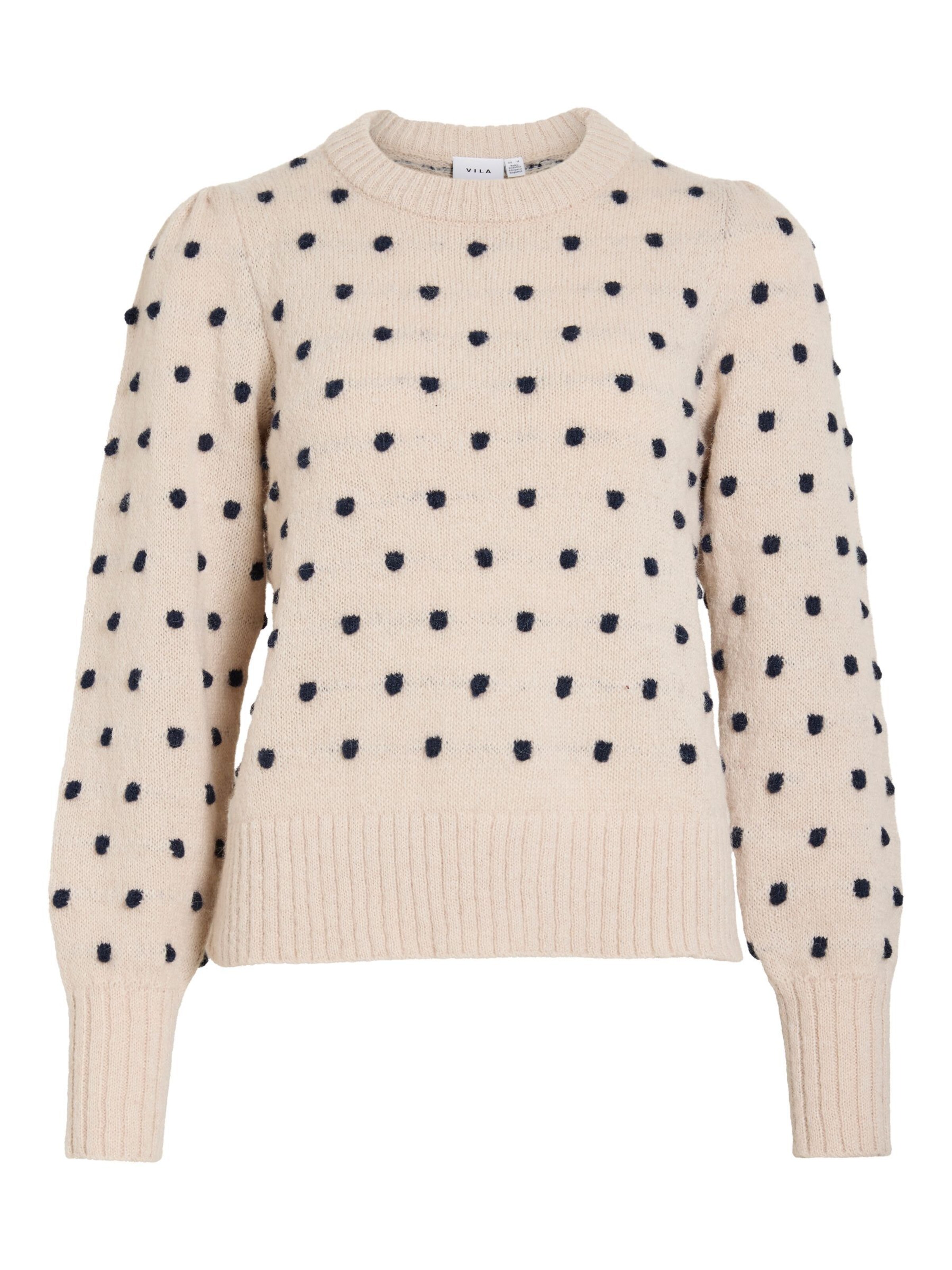 VILA Trui 'VIDottie' in de kleur Navy / Greige, Productweergave