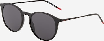 Lunettes de soleil HUGO Red en noir : devant