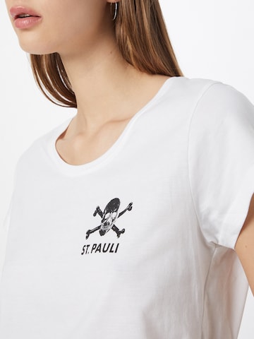 FC St. Pauli T-shirt 'No Place For' i vit