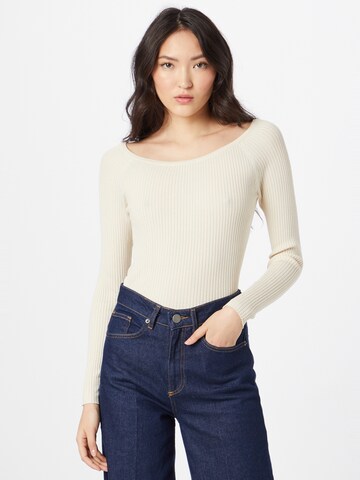 VILA Sweater 'Helli' in Beige: front