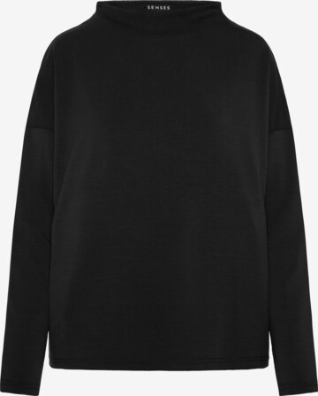 SENSES.THE LABEL Sweatshirt in Black: front