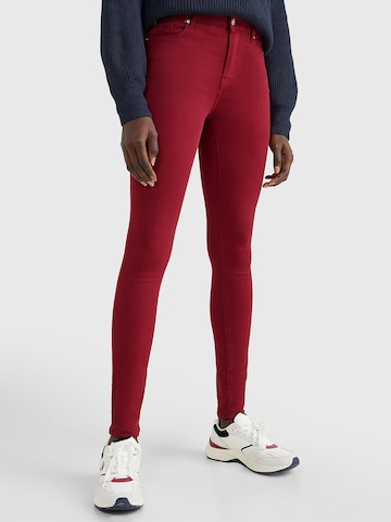 TOMMY HILFIGER Skinny Jeans 'Harlem' in Red: front