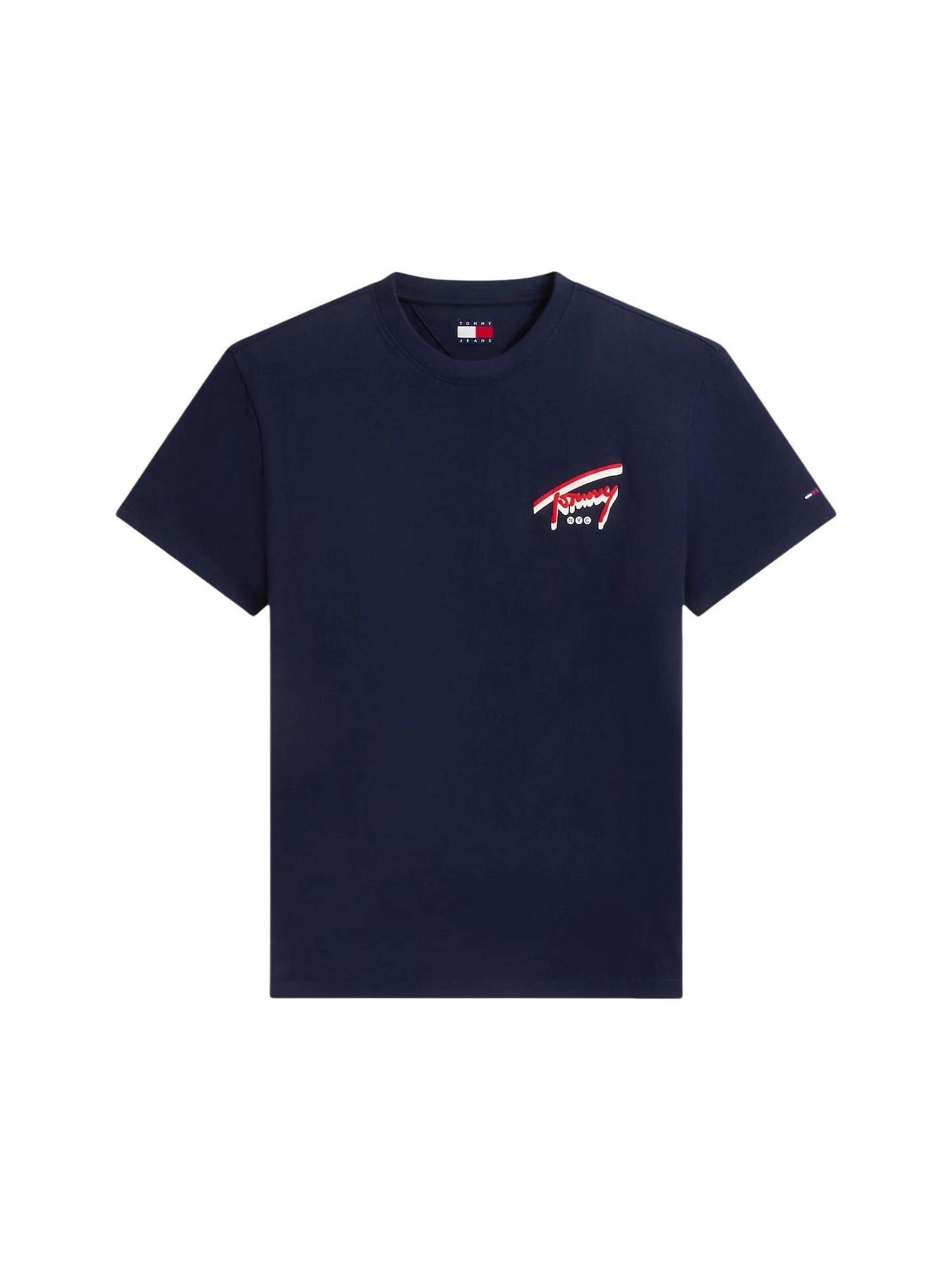 Maglietta 'DM0DM23542' di Tommy Jeans in blu: frontale