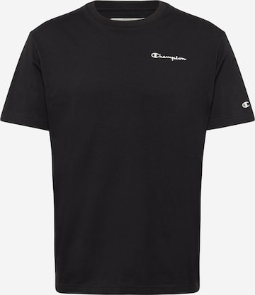 T-Shirt Champion Authentic Athletic Apparel en noir : devant