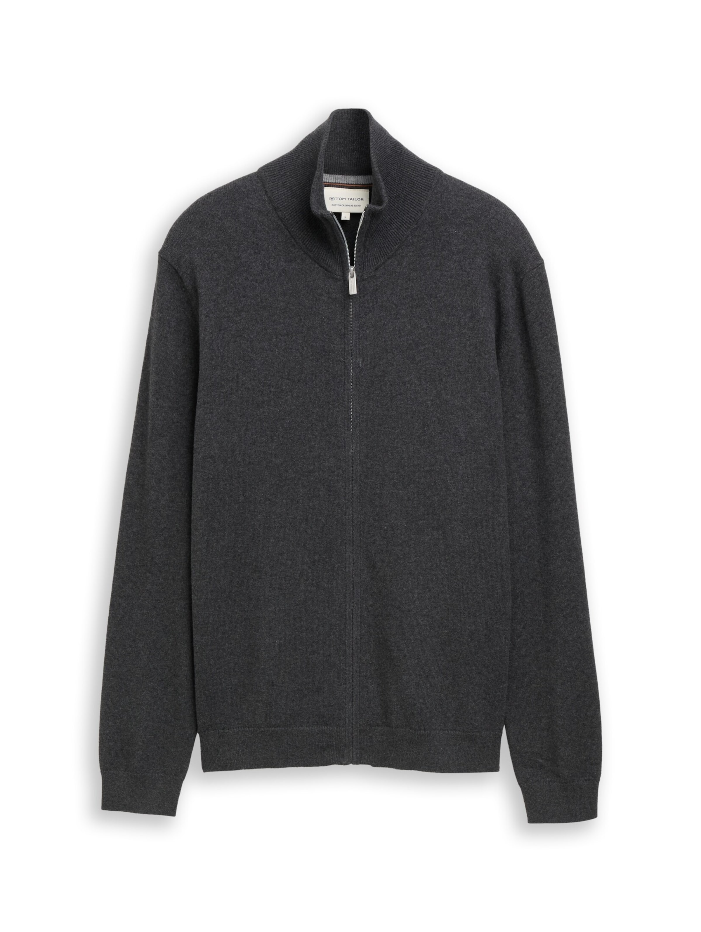 TOM TAILOR Strickjacke in Schwarz: Vorderseite