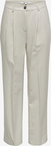 ONLY Pleat-Front Pants 'Mathilde' in Grey: front