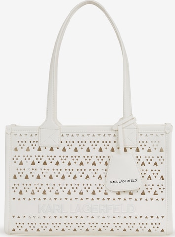 Karl Lagerfeld Shoulder Bag in White: front