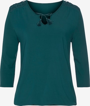 LASCANA Shirt in Groen: voorkant