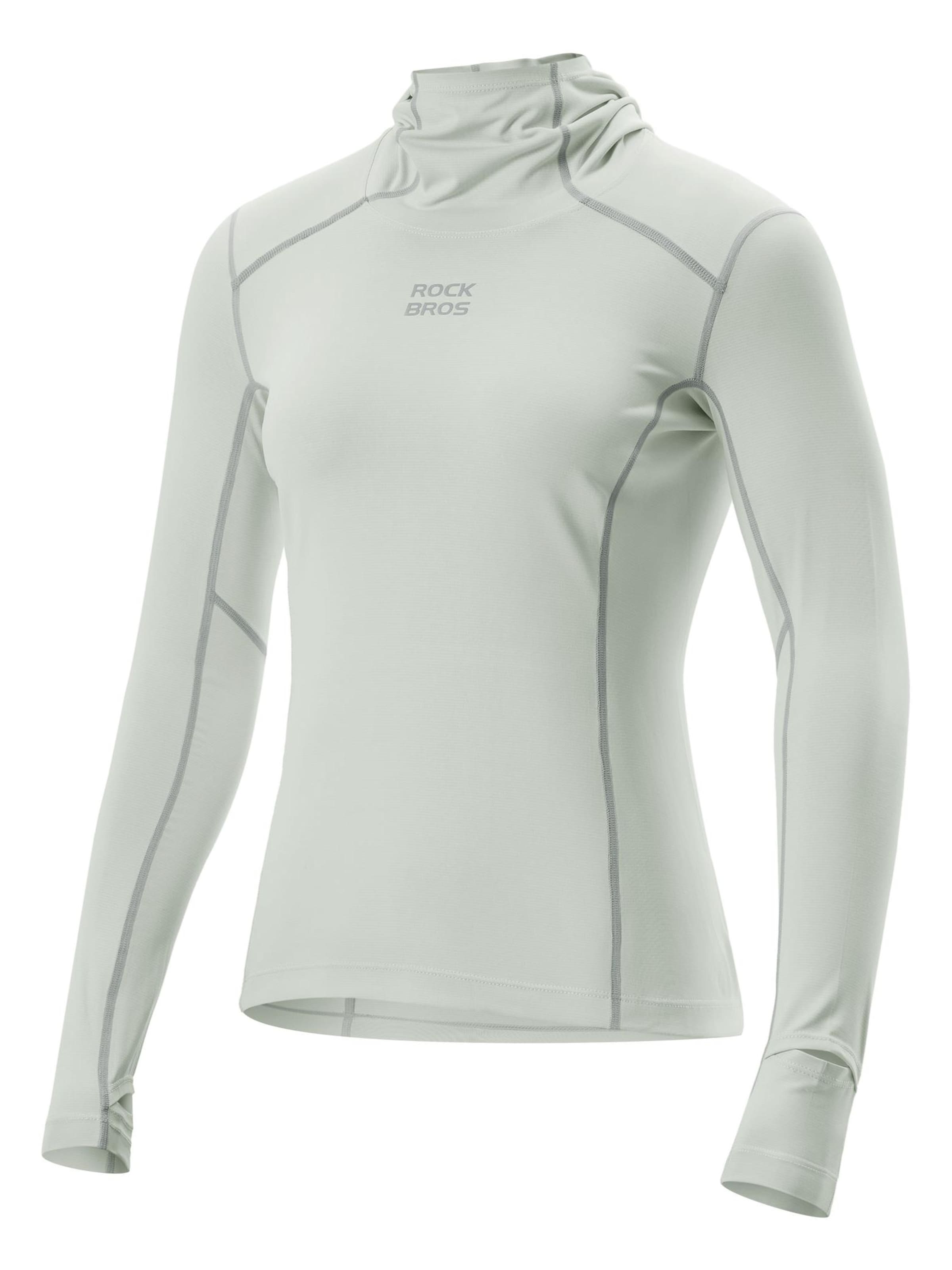 ROCKBROS Athletic Sweatshirt 'Damen Jacke Radtrikot Langarm' in Beige: front