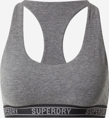 Superdry Bralette Bra in Grey: front