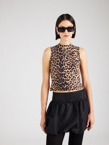 ABOUT YOU Top 'Cassandra' in Beige: front